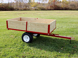 5400 Heavy Duty Single Axle Garden Trailer